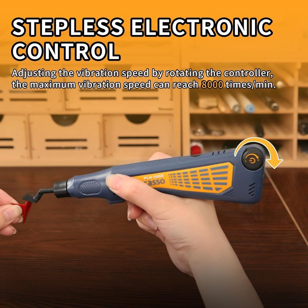 Cordless Pen Sander, Variable Speed and USB Charging with LED Light, Multi-Pu...