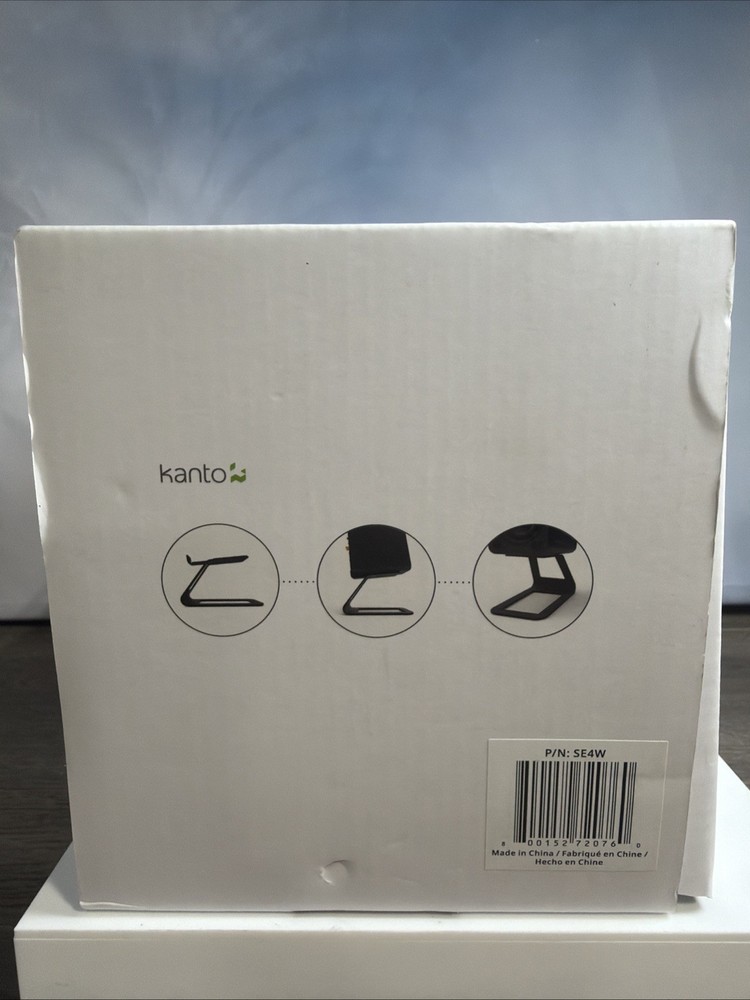 Kanto elevated desktop speaker stands (white)