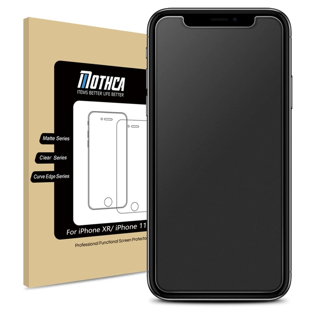 Mothca Matte Glass Screen Protector for iPhone XR/iPhone 11 [6.1-inch] Anti-G...