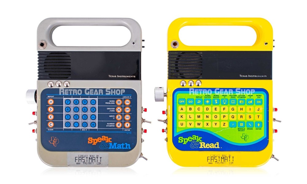 Texas Instruments Speak & Math + Speak & Read Circuit Bent Modified by FastMatt