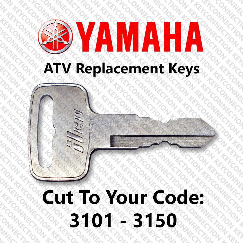 Yamaha ATV Replacement Keys Cut to Your Code 3101 - 3150