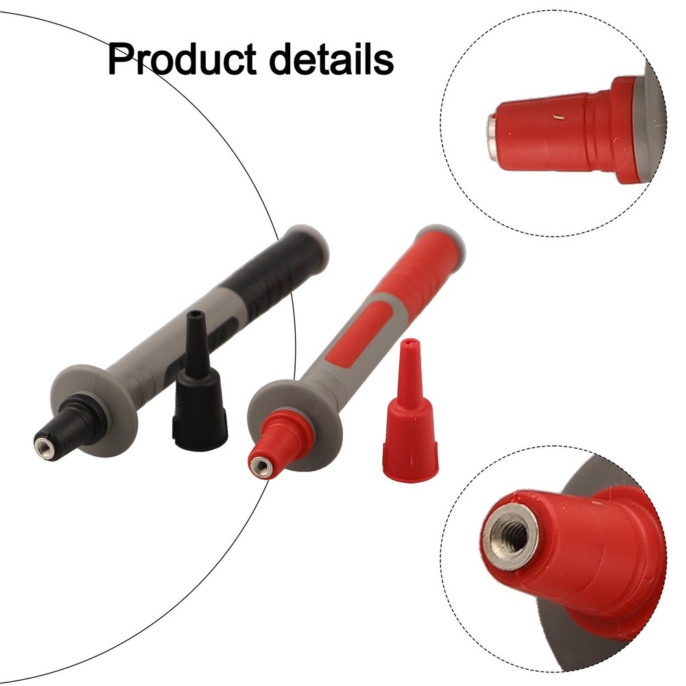 Innovative Design 2pcs Multimeter Probes Featuring Replaceable Needles