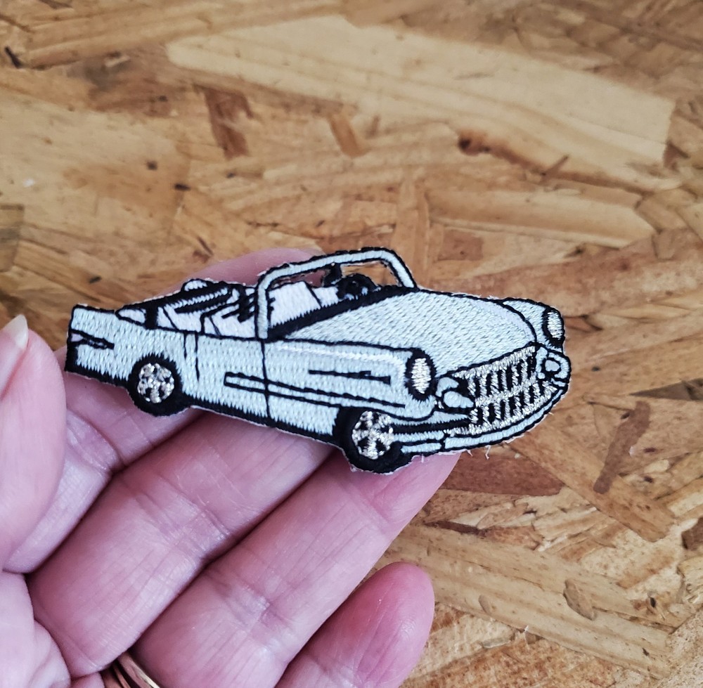 50''S GRAY CONVERTIBLE EMBROIDERED IRON ON PATCH