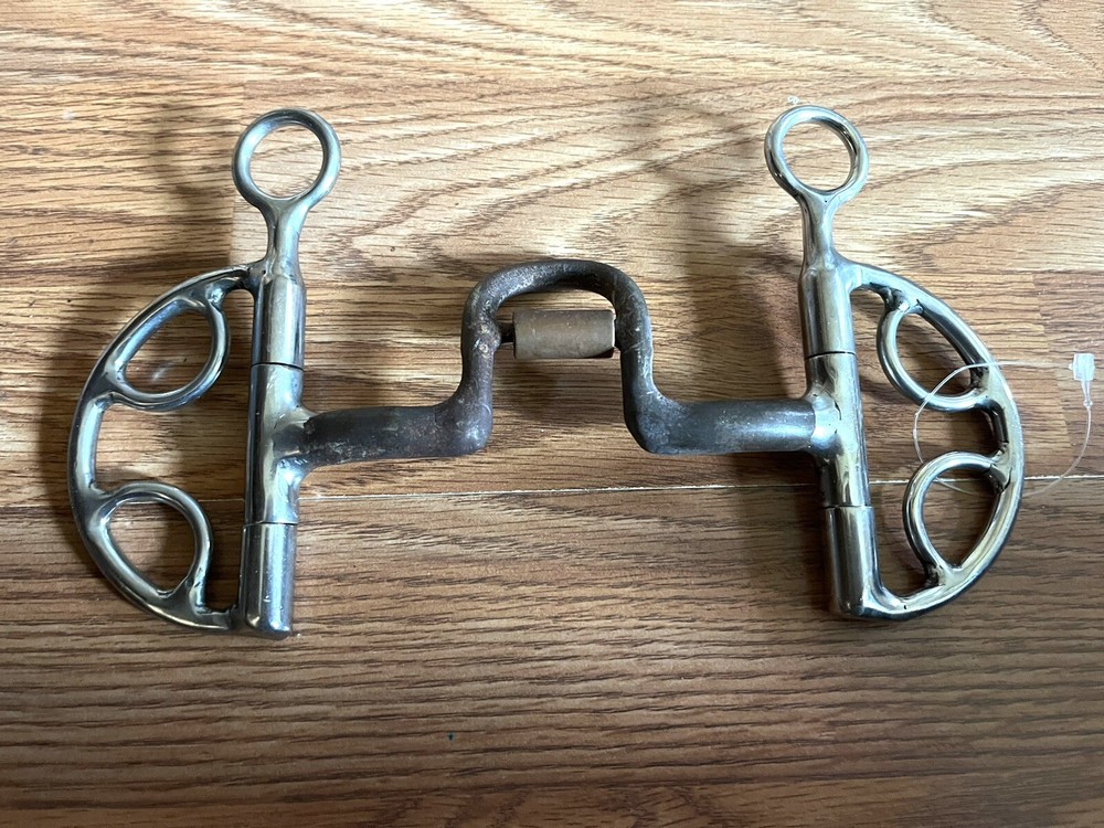 Handmade Solid Ported English Kimberwick Bit 5” Copper Roller