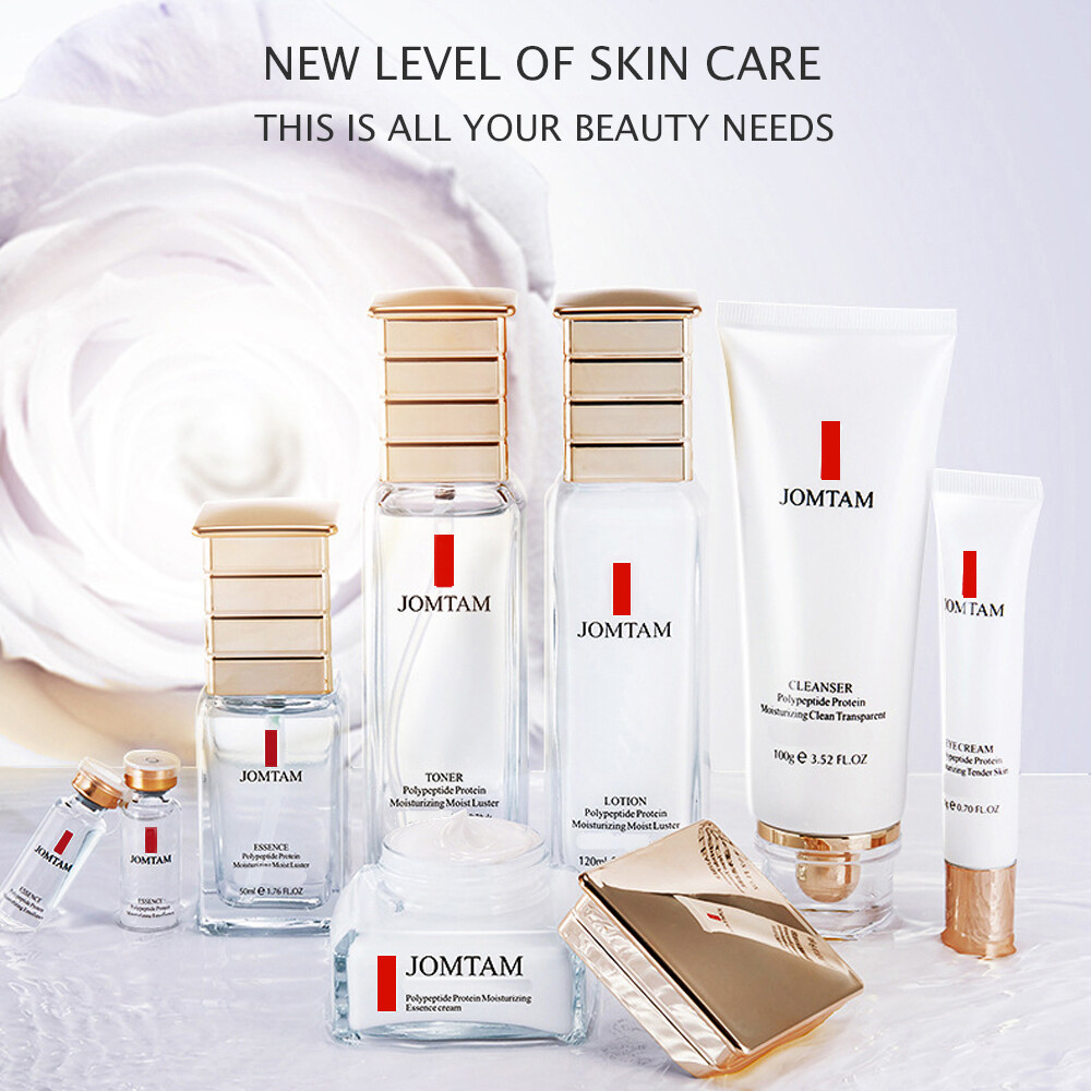 Polypeptide Protein Moisturizing Set Cleanser Toner Eye Cream Essence Gift Box