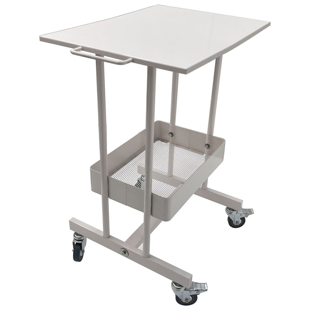 Steel Multi-functional Mobile Cart 2 Layers Cart Trolley with Storage Box