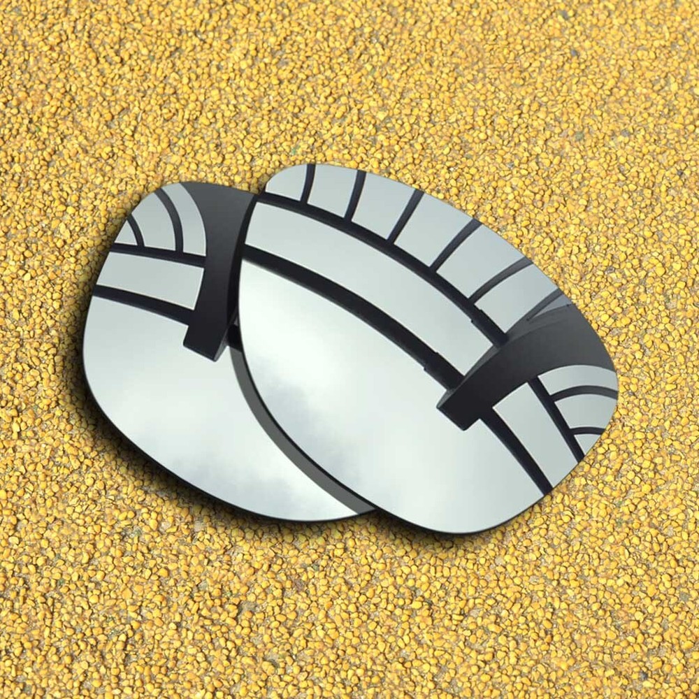 Polarized Lenses Replacement for-Oakley Moonlighter OO9320 - Silver Mirror