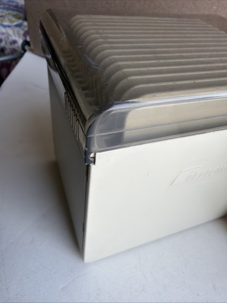 Two Fellowes STEP CUBE 3.5 Diskette File Storage Boxes One Has Damage See Pics
