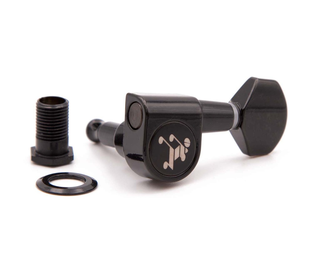 Tone Ninja Import 2-Pin tuner set, 7 String Inline, Black