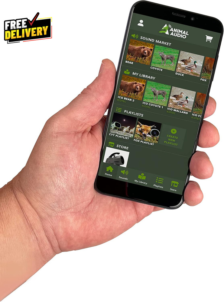 Renegade+ Programmable Predator Call with Bluetooth 30 Professional Sounds 300..