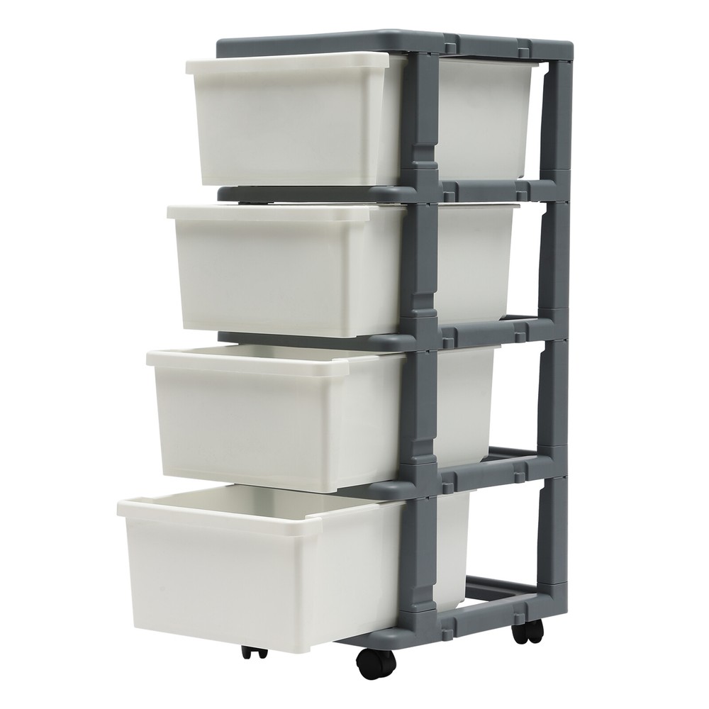 4-Drawer Storage Organizer with Tray Top
