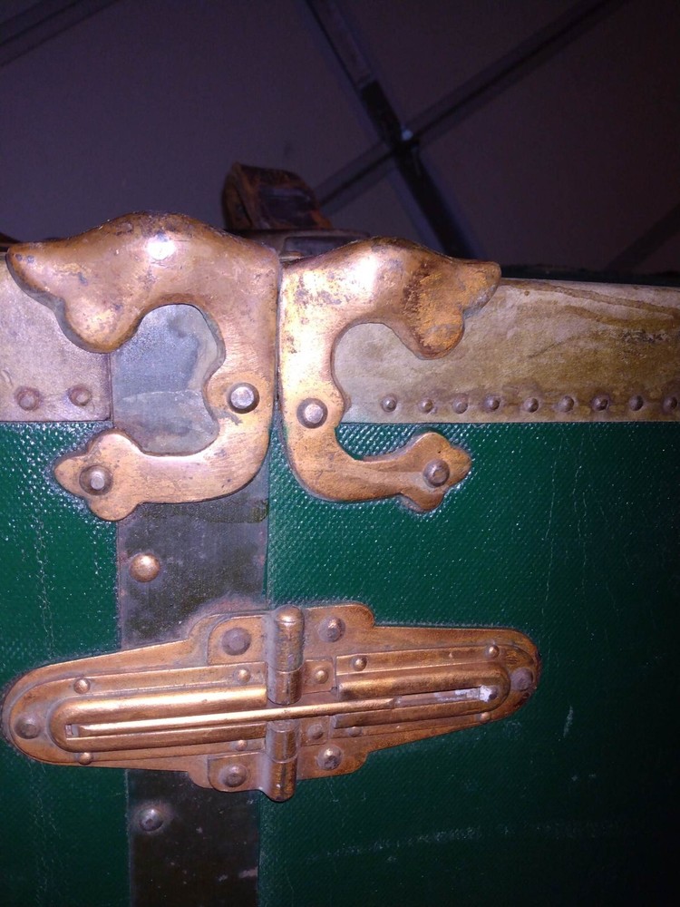 Antique Steamer Trunk 1800-1930 Dome Shape