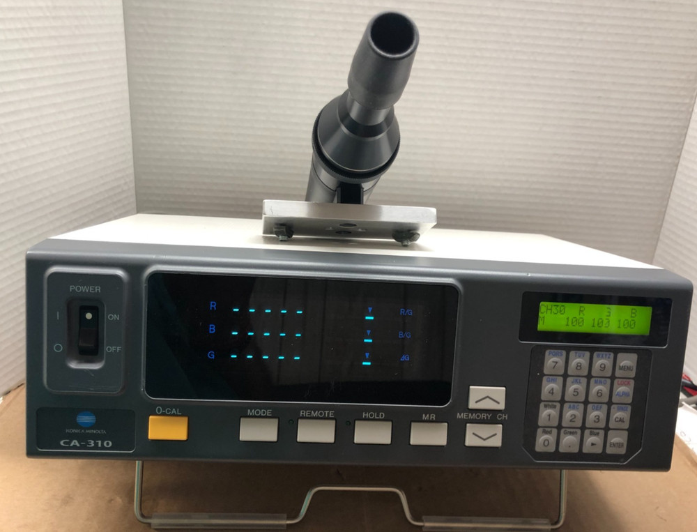 Konica Minolta Color Analyzer CA-310 + Sensor Probe / WITH MANUAL / USED