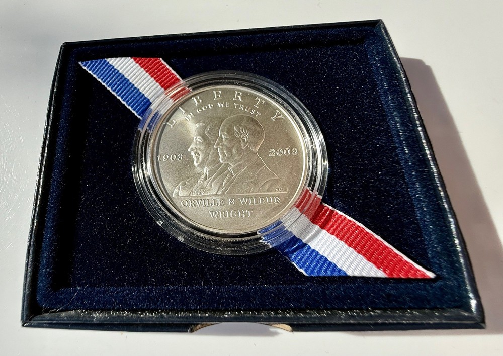 2003 First Flight Centennial Commemorative Uncirculated Silver Dollar