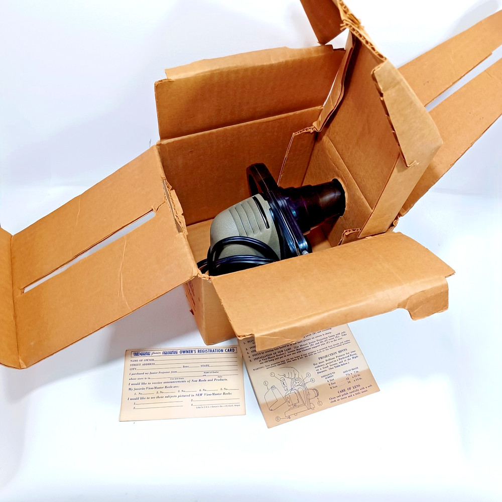 1950’s VIEW-MASTER Junior PROJECTOR Junior LUMA-RAY w/original Box Tested