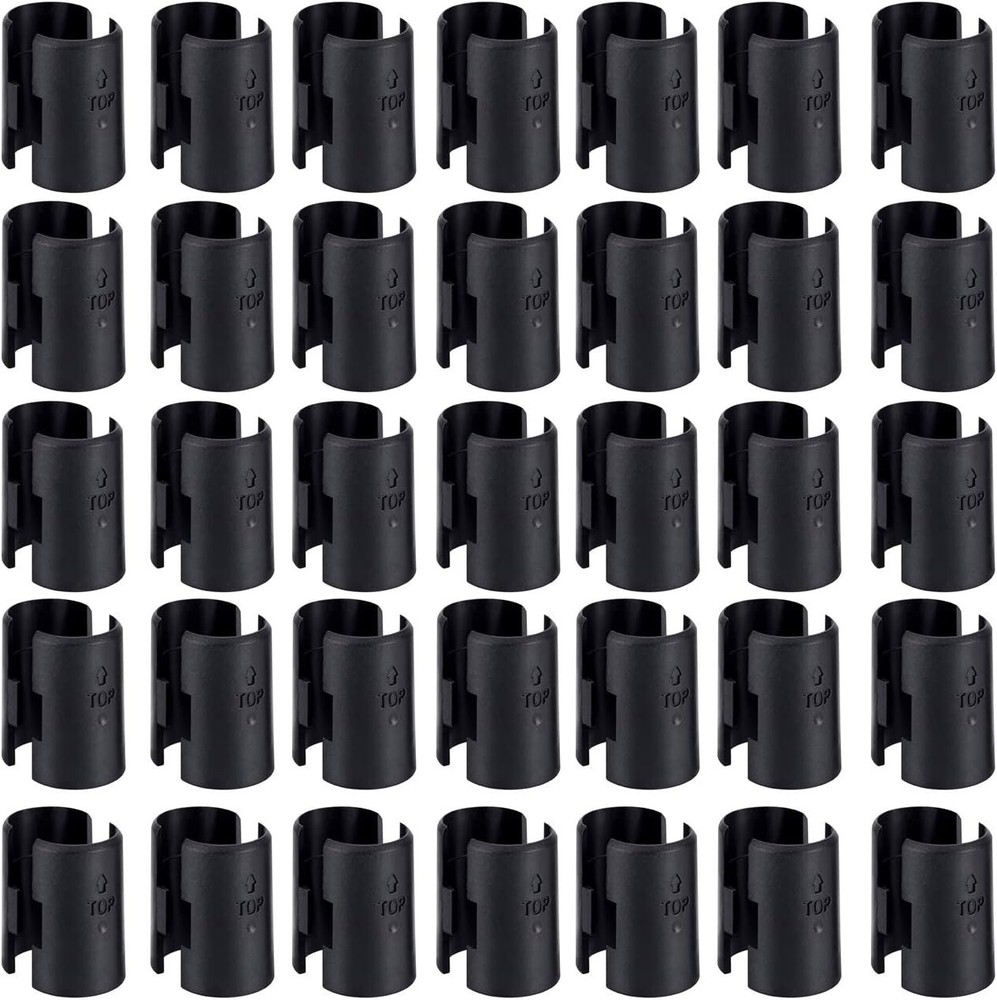 Compact 50-Pack Wire Shelf Lock Clips - Secure Your Post Shelving Effortlessly