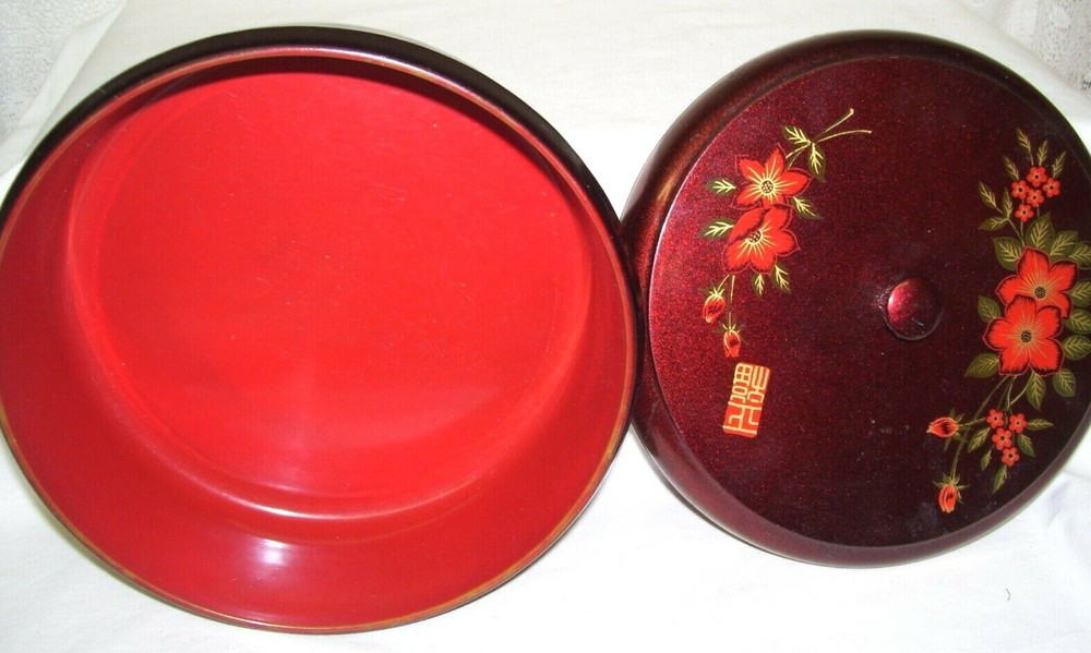 Oriental Storage or Sewing Box Vintage