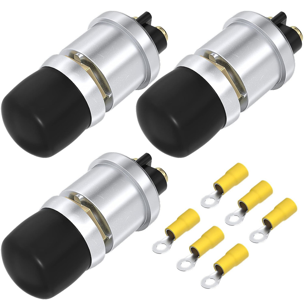 Push Start Button Switch 12V 50A Heavy Duty Momentary Push Button Switch Waterpr