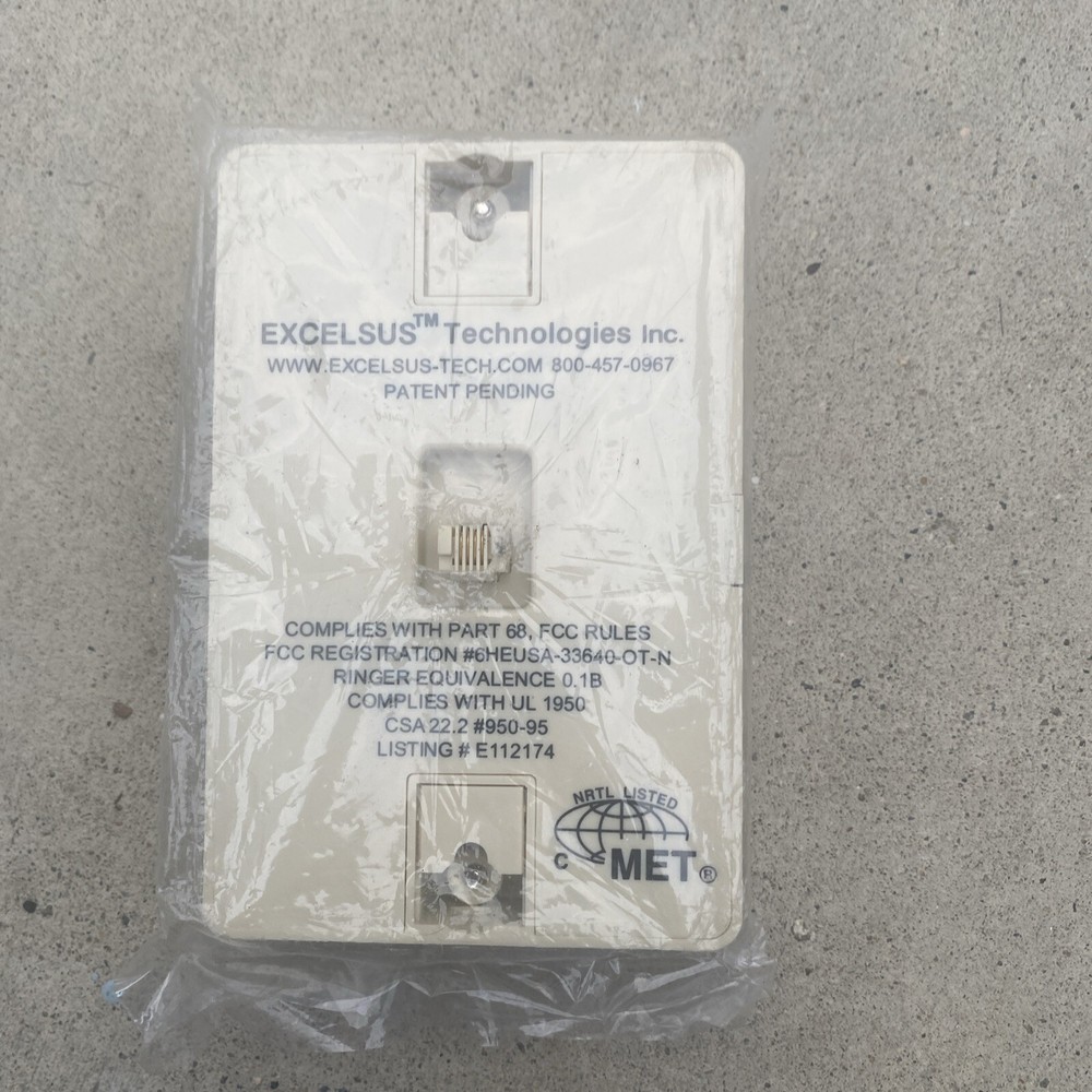 Excelsus Technologies Z-Blocker Microfilter Model Z-200CW DSL Filter New Sealed