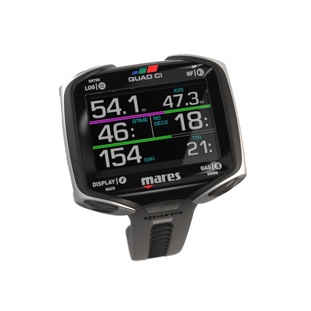 Mares Quad CI Scuba Diving Wrist Mount Dive Computer 414148BKSI