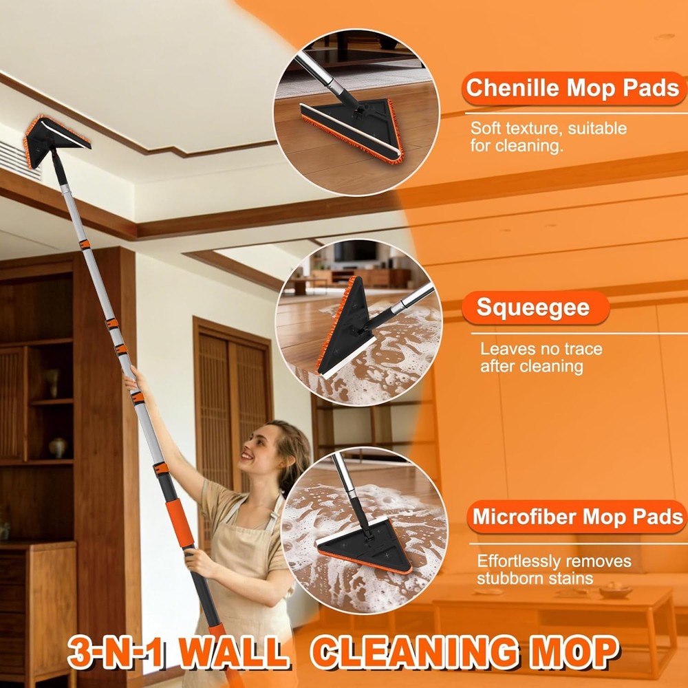 30-foot telescoping dusting kit, dusting brush with telescoping handle,