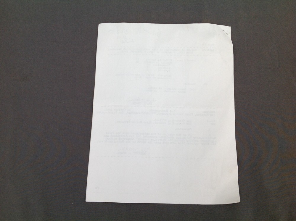 WWII 1942 Photocopied Declassified Document