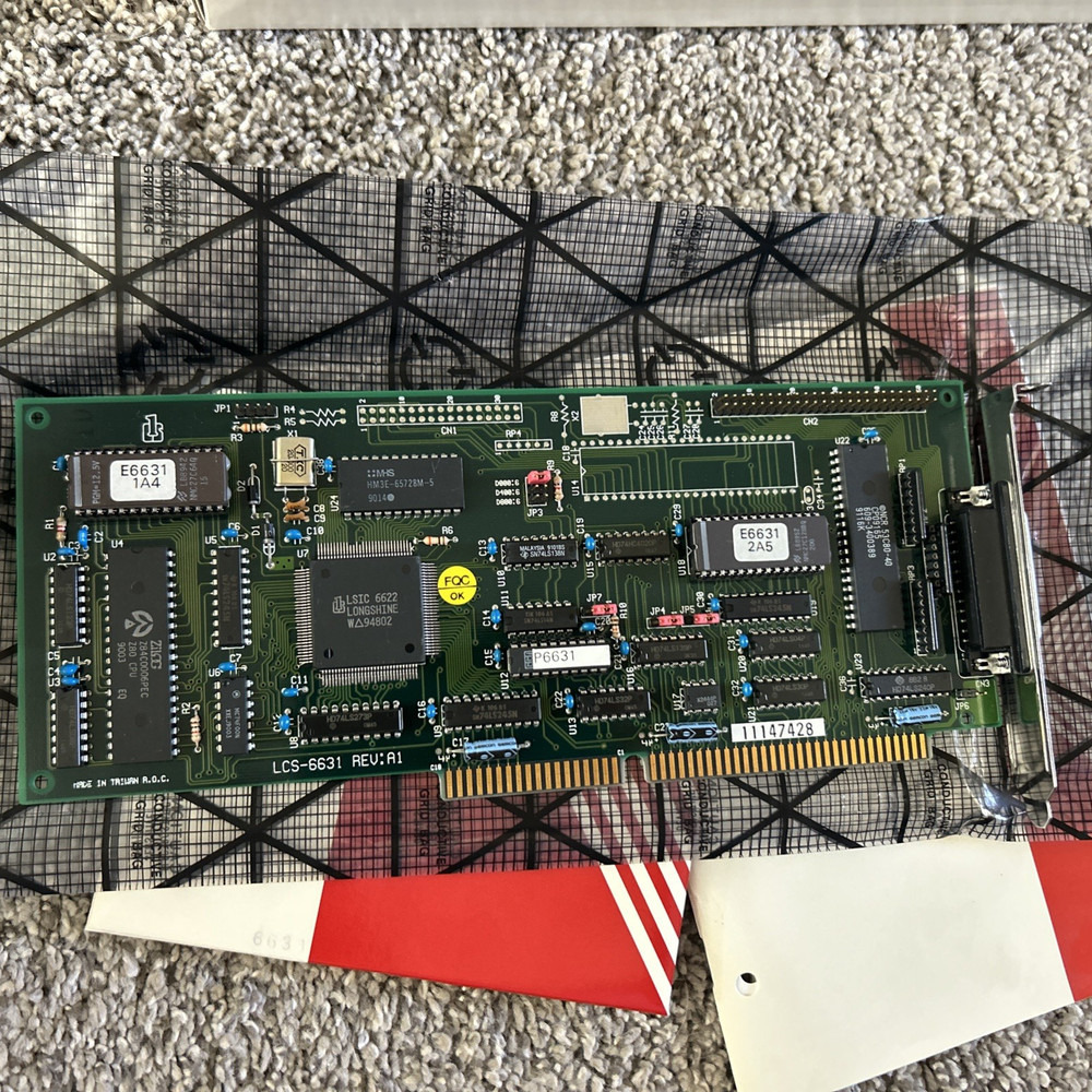 Vintage Longshine Microsystem LCS-6631 SCSI Controller Card – Untested