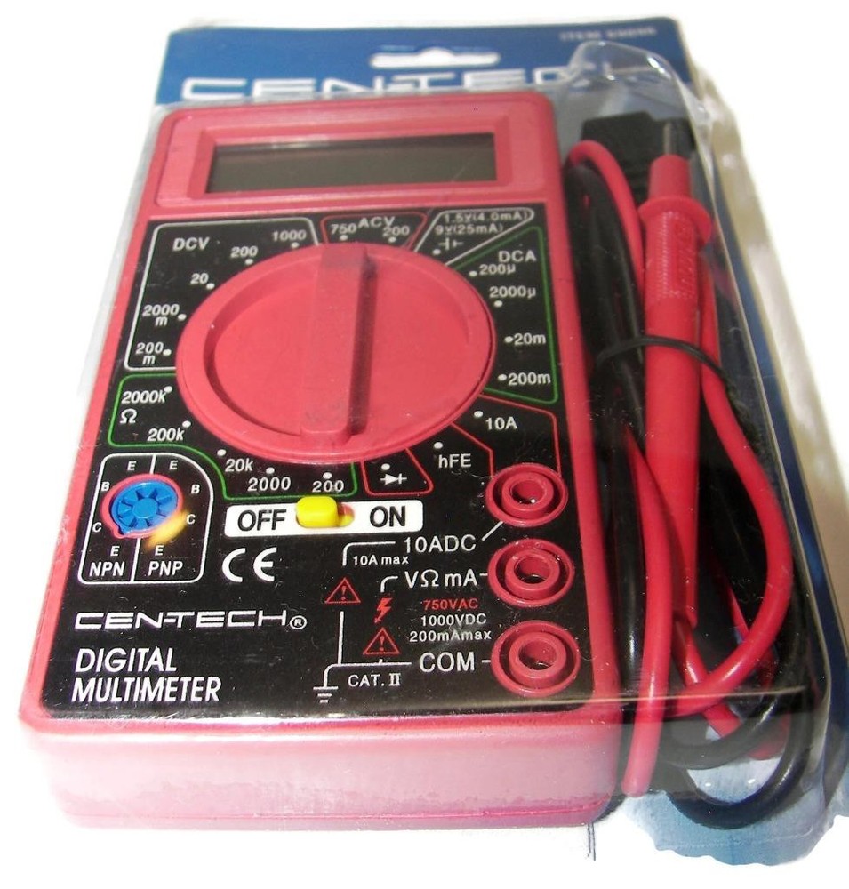 New Cen-Tech (7) Function Digital Multimeter, Electronics, Voltage Current -EL1