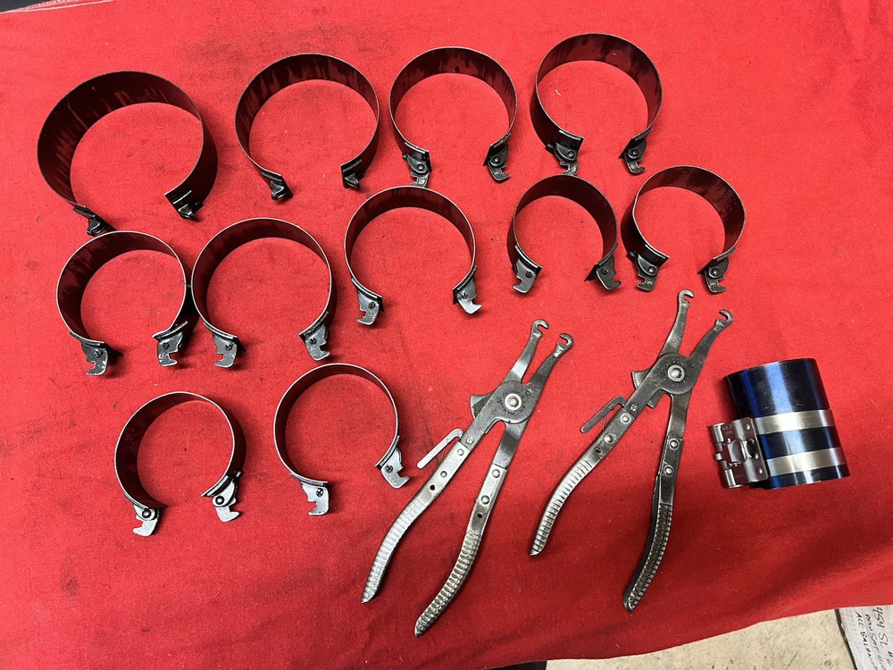 KD PISTON RING COMPRESSOR SET WITH LOTS OF EXTRAS