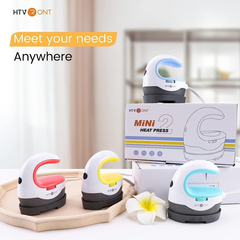 User-Friendly Mini Heat Press with 3 Temperature Settings for Easy Transfers