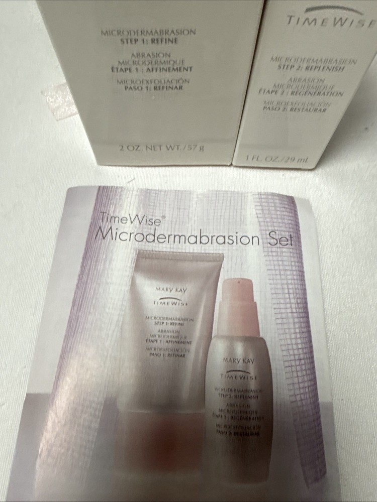 Mary Kay TimeWise Microdermabrasion Set Step 1 REFINE Step 2 REPLENISH Gift Set