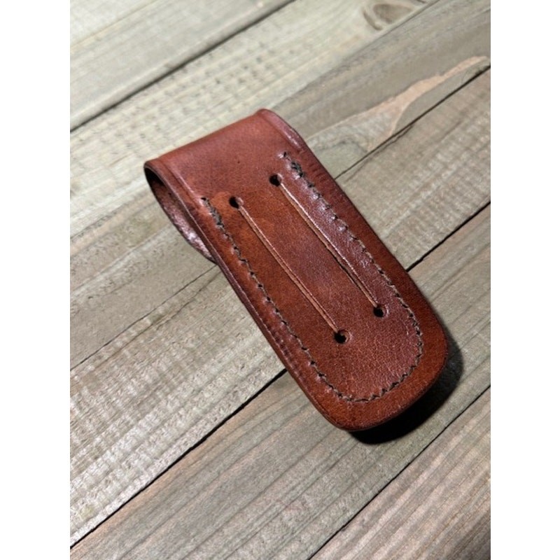 Leather Folding Knife Sheath - Brown