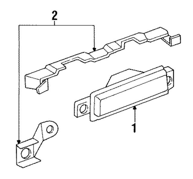 Genuine GM Backup Lamp Assembly Bracket 25606330