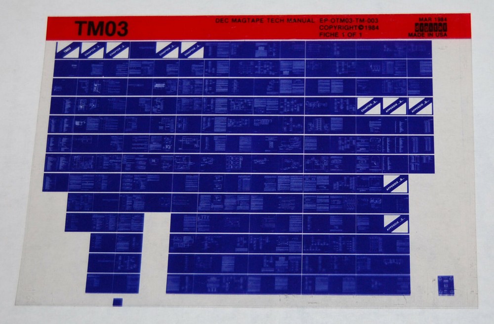 DEC TM03 MagTape Tech Manual, Microfiche