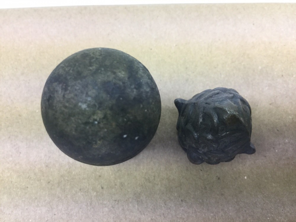 Two Vintage Metal Finials