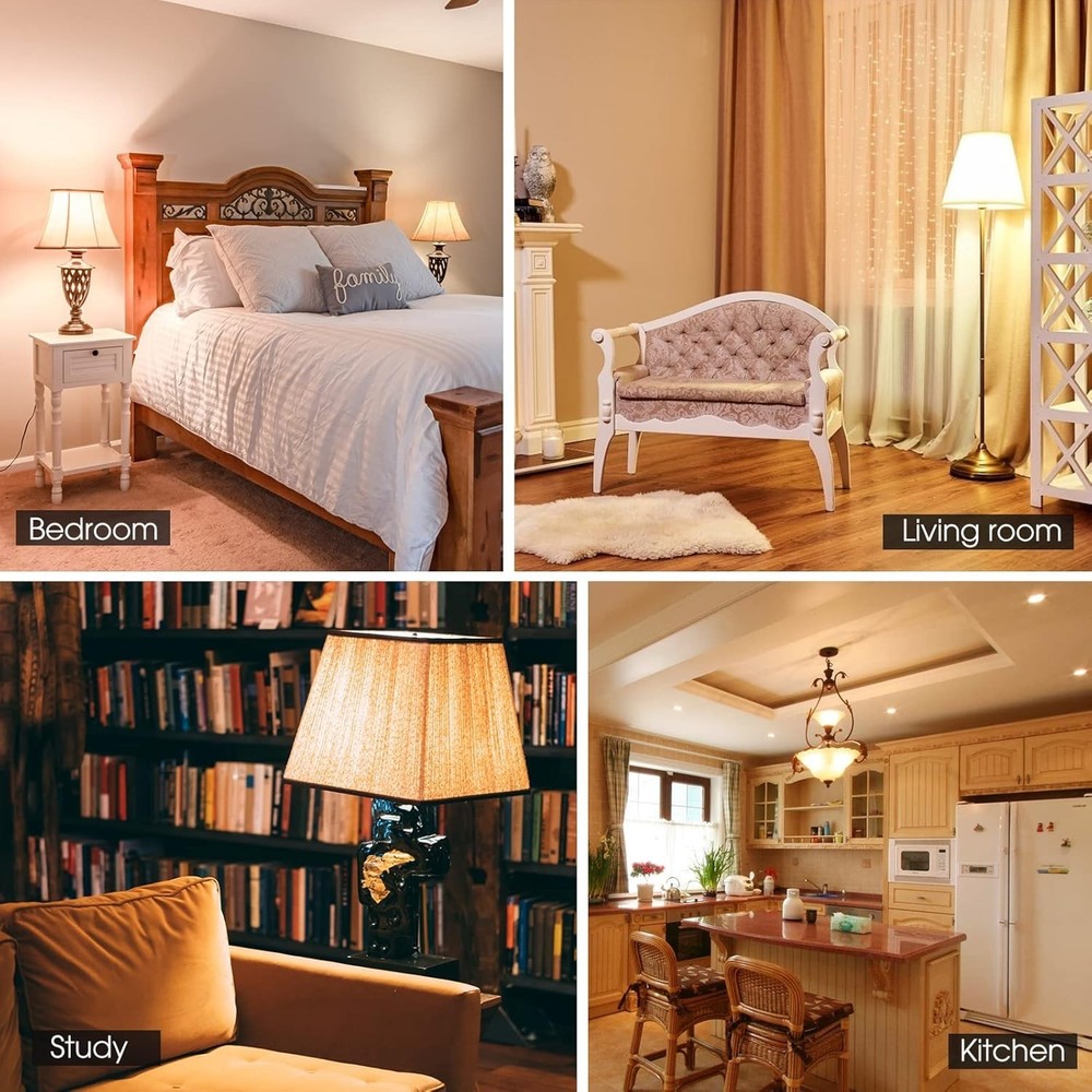 Energetic 24-Pack A19 LED Light Bulb, 60 Watt Equivalent, Daylight 5000K, E26