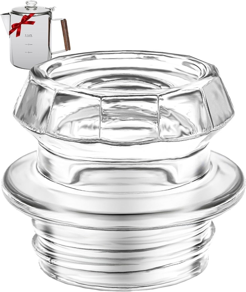 Classic Transparent Glass Knob Replacement for Percolators - Durable & Reliable