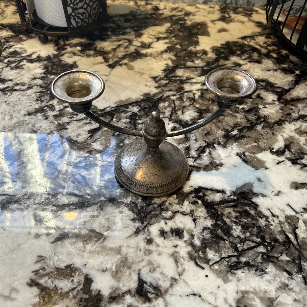sterling silver candle holder