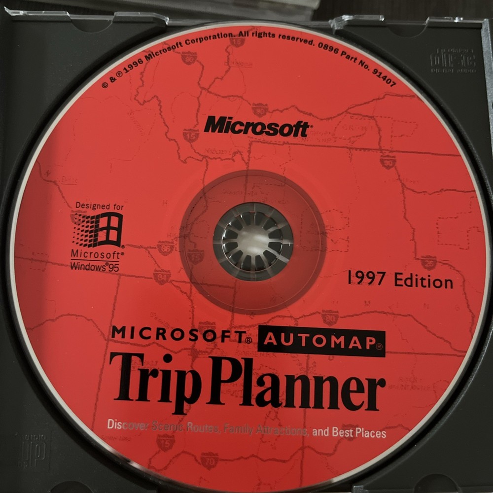 Microsoft Trip Planner 1997 Edition Automap