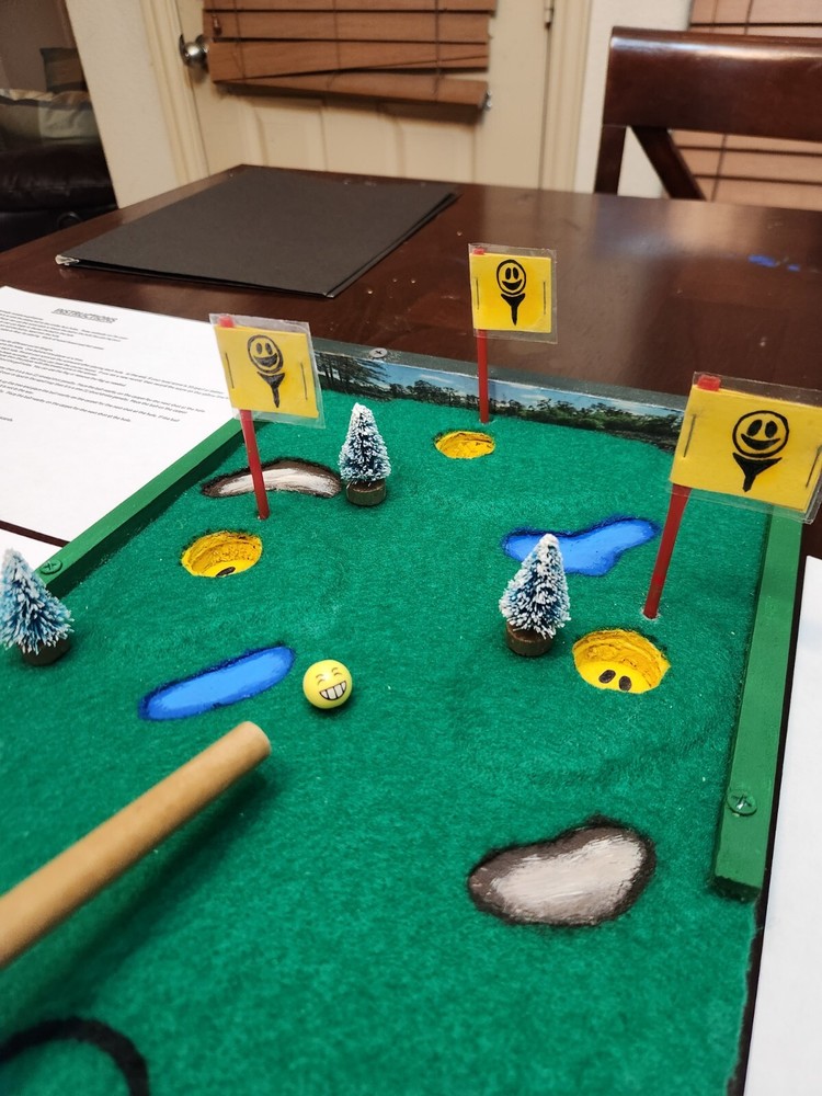 Cornhole Miniature Golf Putting Family Game