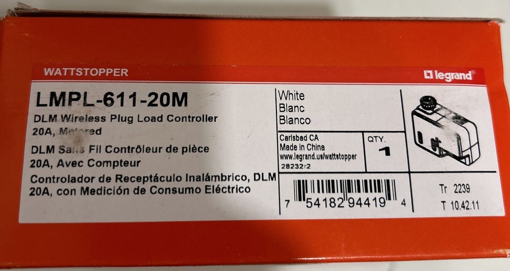 Wattstopper LMPL-111-20M DLM Plug Load Controller