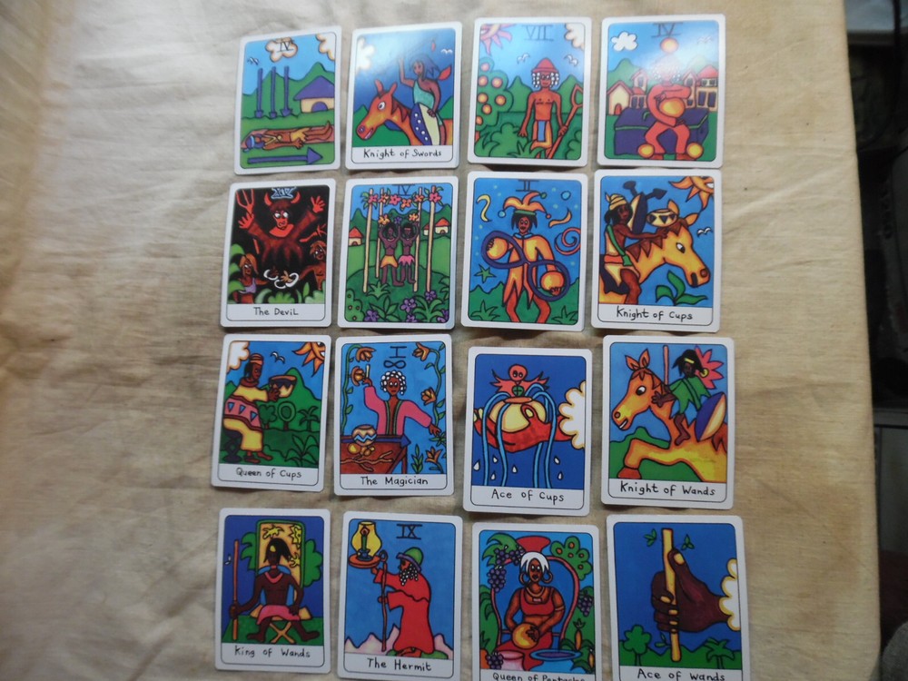 Rara African Tarot Cards In Corrugated Box Version Second Printing