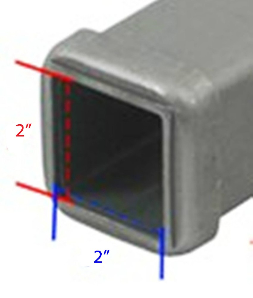 Universal Class III and Class IV 2" Black Hitch Receiver Cover Plug Cap 2 inch