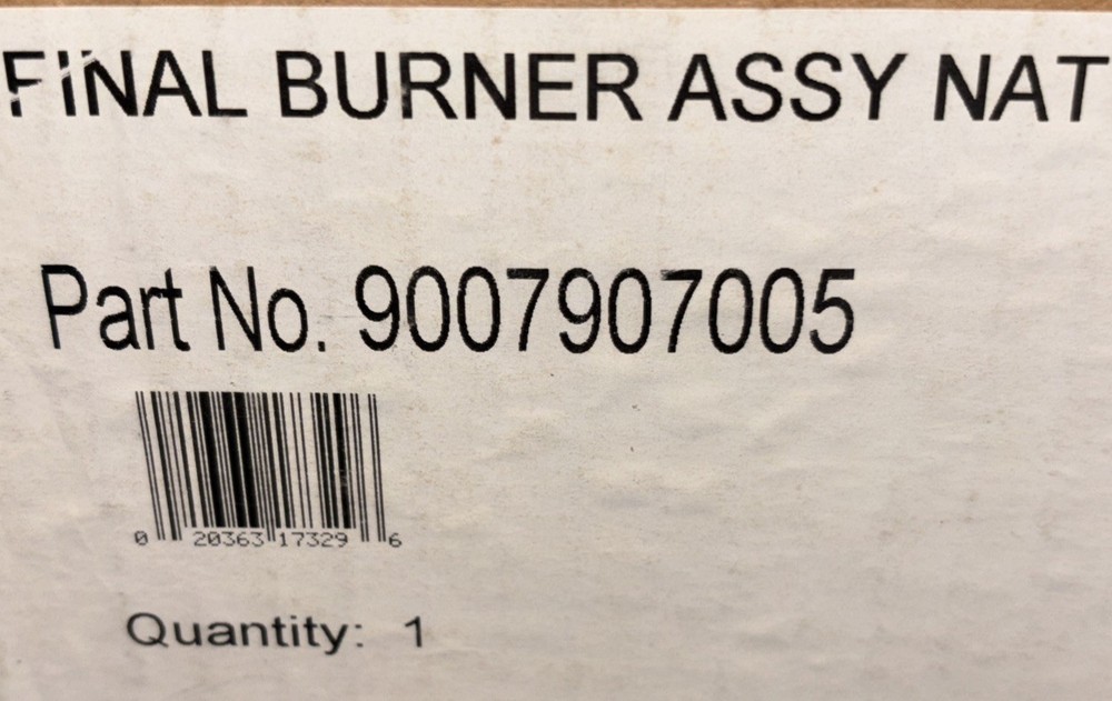 AO Smith NATURAL GAS Burner Assembly 9007907005