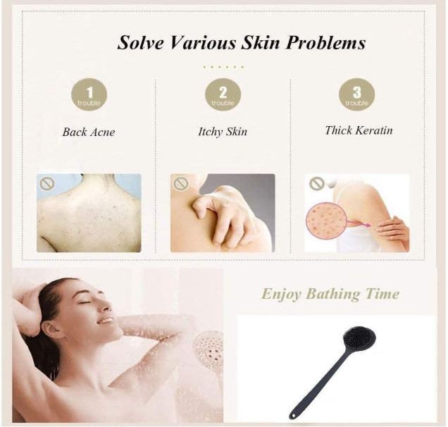 Silicone Back Scrubber & Body Exfoliator