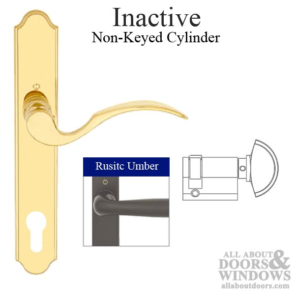 HOPPE Multipoint Handle Set with Inactive Munchen Style Lever Rustic Umber