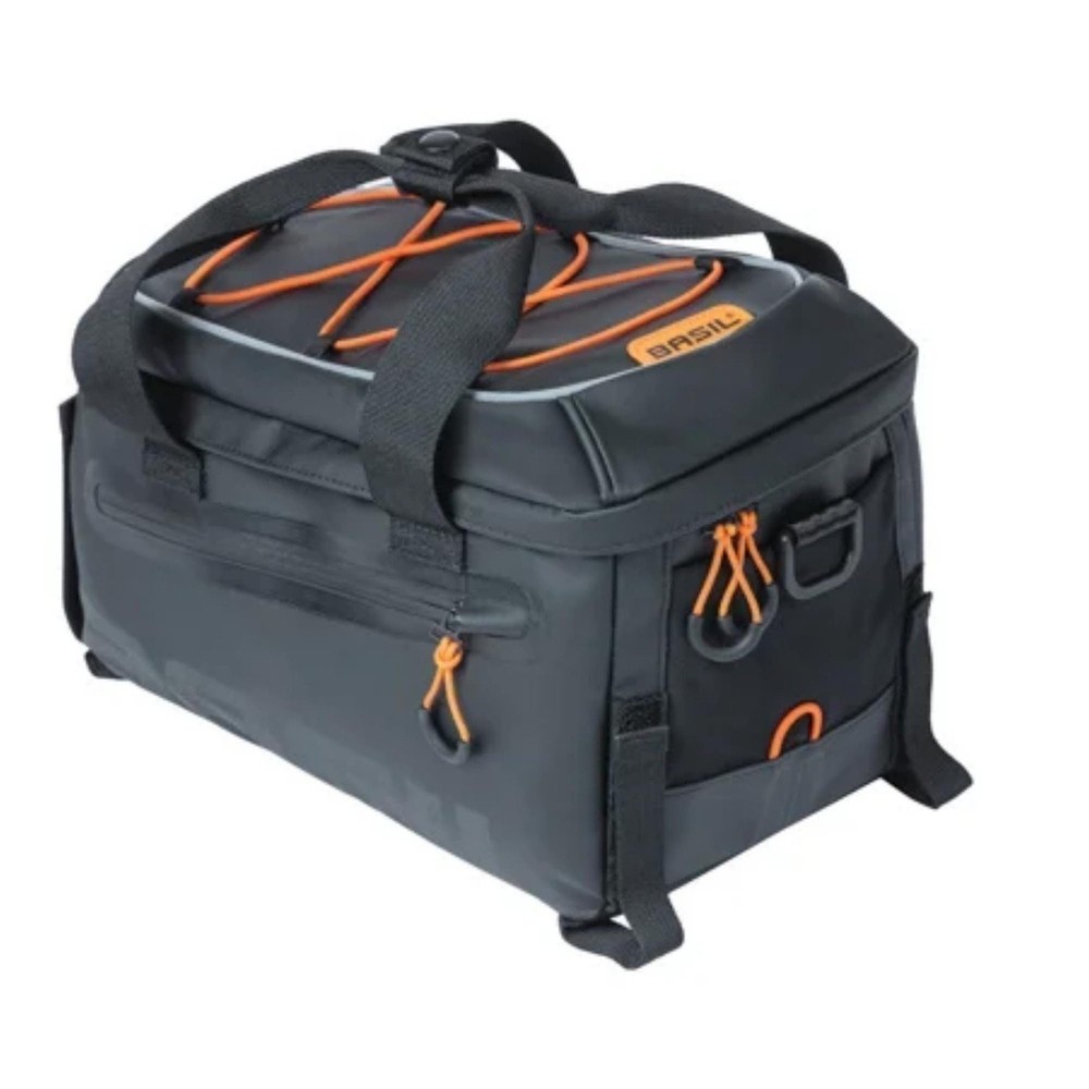 Basil Miles Trunk Bag - 7L, Black/Orange