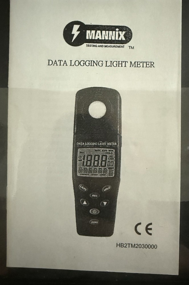 General Tools DLM203DL Data Logging Light Meter - Precision Measurement Tool