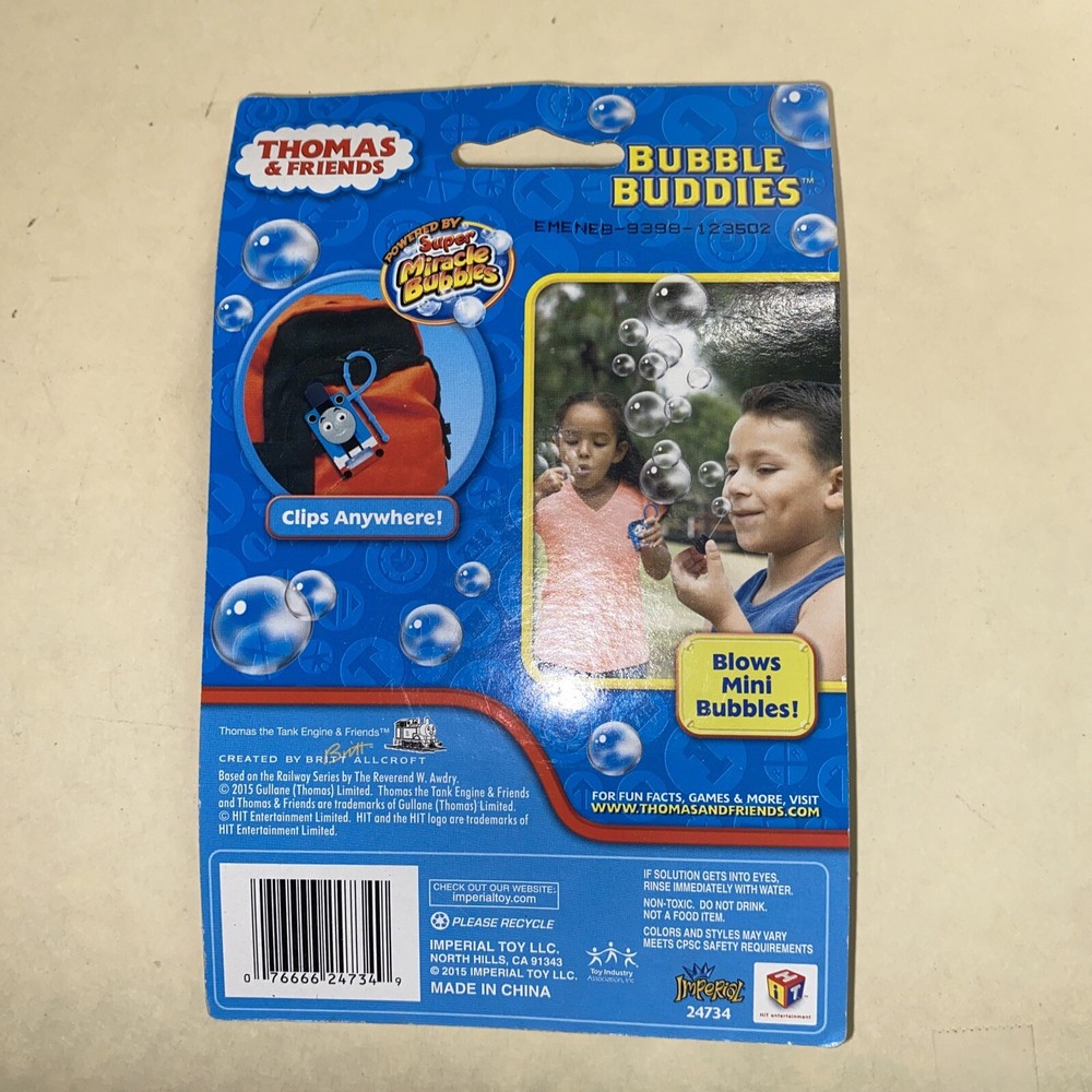 Thomas & Friends Bubble Buddies Blows Mini Bubbles New