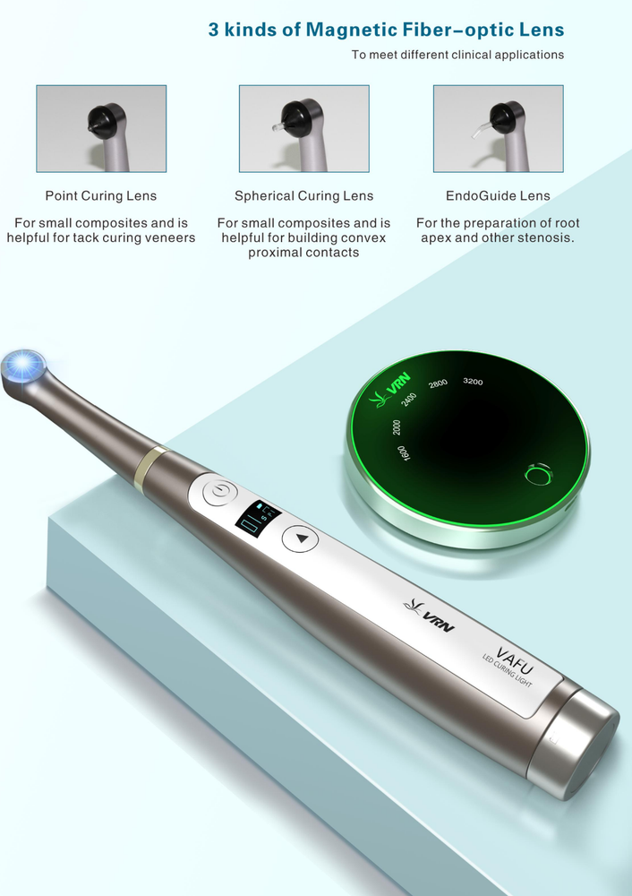 Dental Wireless LED Curing Light 1 Sec Curing Caries Detection 4 LEDs US STOCK